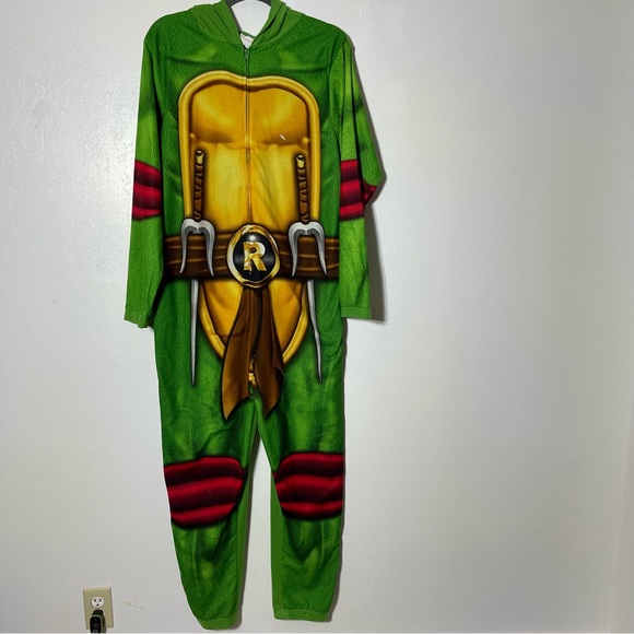 Nickelodeon Ninja Turtles. Hooded Jumpsuit. Size Medium. Good used condition! - Picture 1 of 11